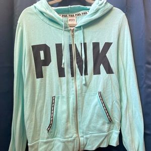 PINK Victoria Secret Zip Up Sweatshirt. Size Large.